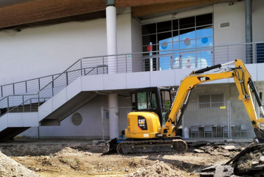 Al via la riqualificazione dell’area di ingresso del Palazzetto dello Sport