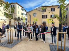 Inaugurata piazza Pernina dopo i lavori di riqualificazione